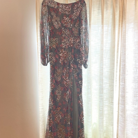 NWT Mac duggal floral dress size 4 - Picture 3 of 11